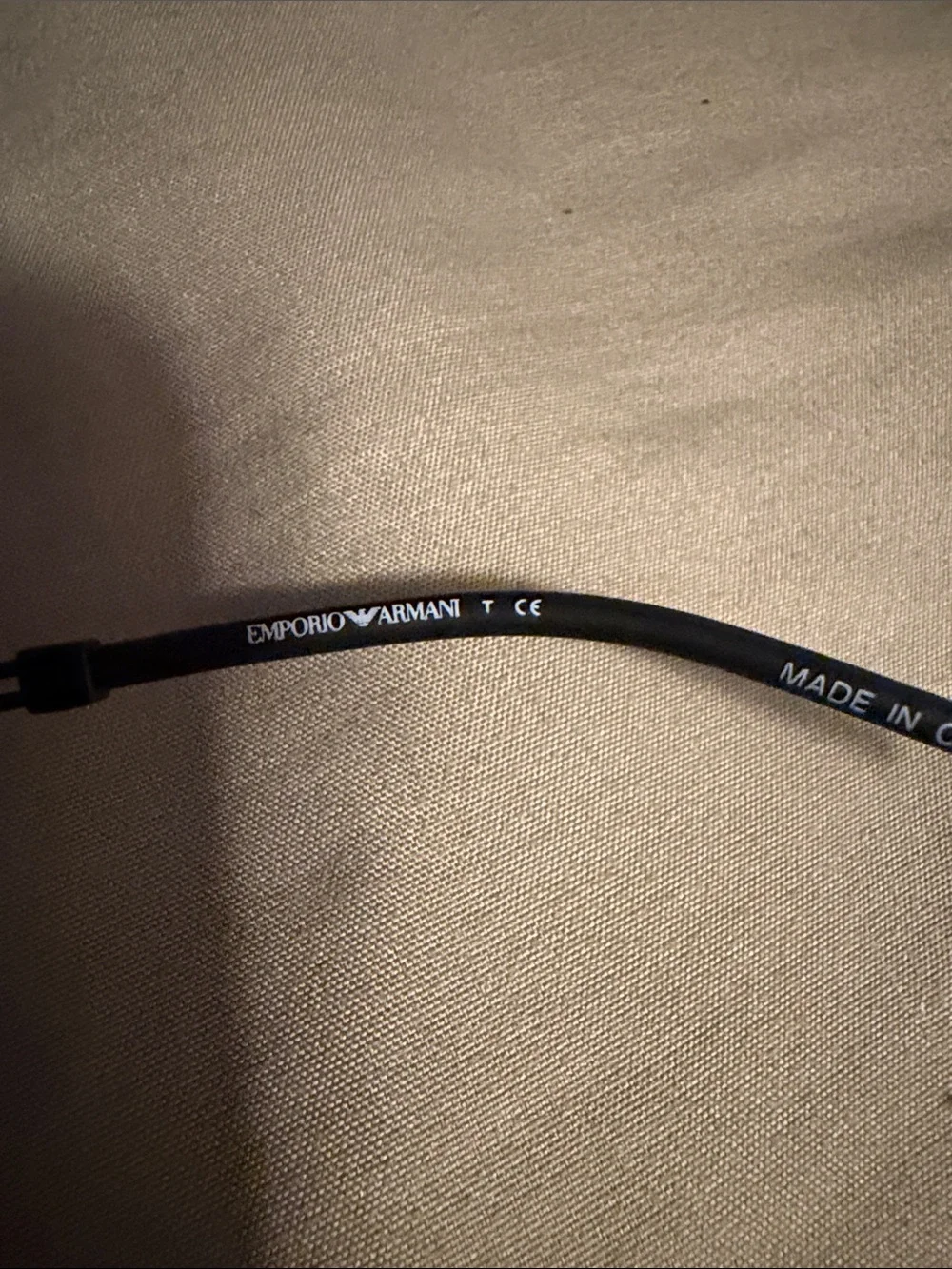 Emporio Armani Black Shield Sunglasses with Dark Lenses